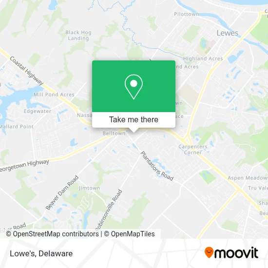 Lowe's map