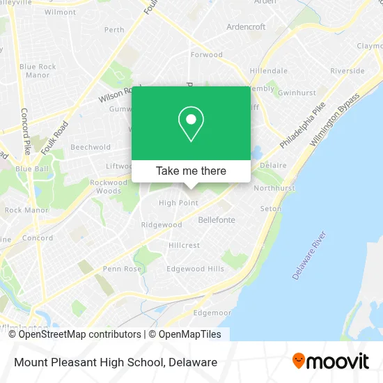 Mount Pleasant High School map