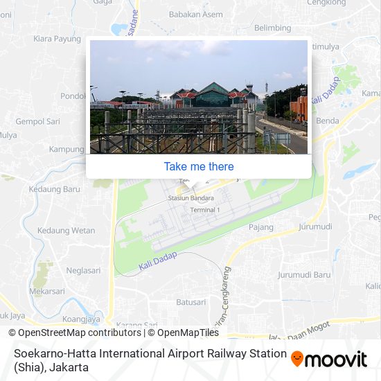 Soekarno-Hatta International Airport Railway Station (Shia) map