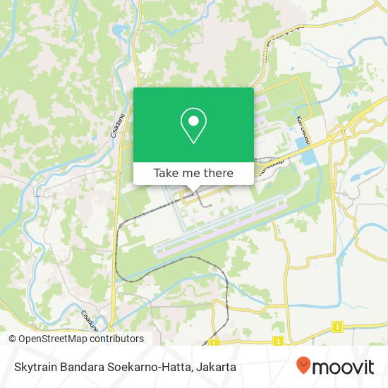 Skytrain Bandara Soekarno-Hatta map