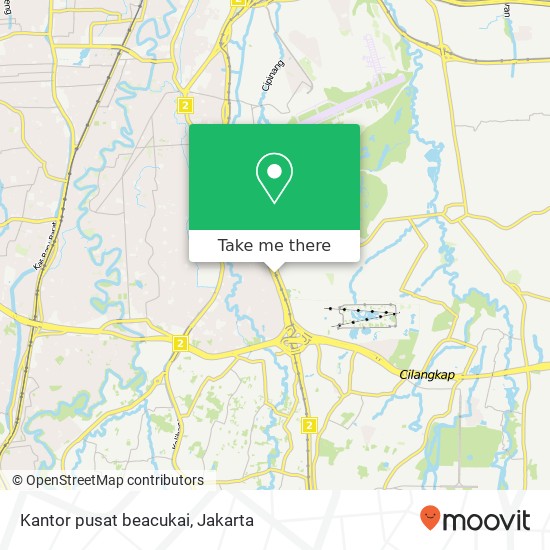 Kantor pusat beacukai map