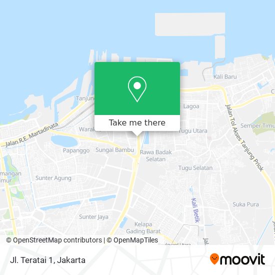 Jl. Teratai 1 map