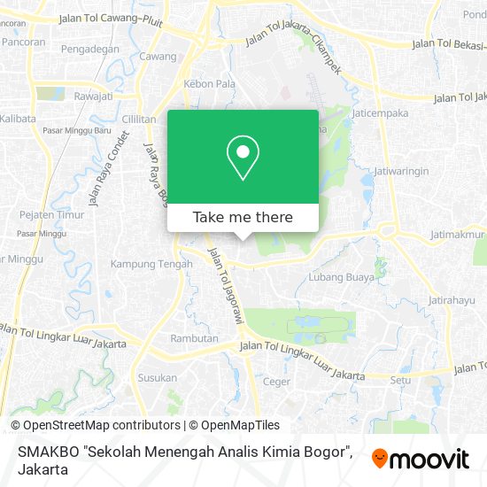 SMAKBO "Sekolah Menengah Analis Kimia Bogor" map