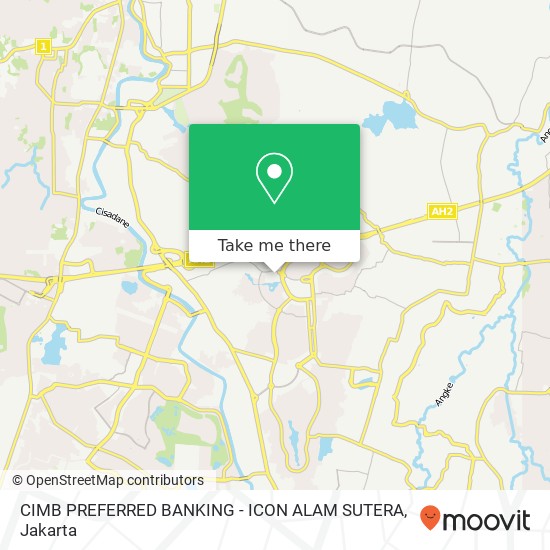 CIMB PREFERRED BANKING - ICON ALAM SUTERA map