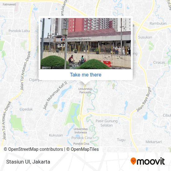 Stasiun UI map
