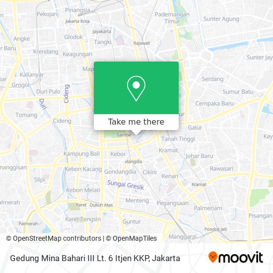 Gedung Mina Bahari III Lt. 6 Itjen KKP map