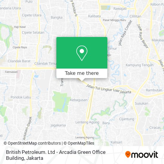 British Petroleum. Ltd - Arcadia Green Office Building map