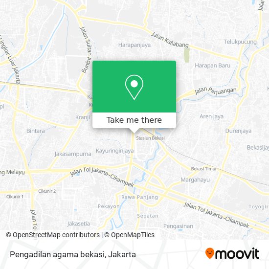 Pengadilan agama bekasi map