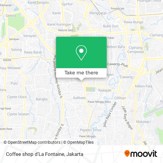 Coffee shop d'La Fontaine map