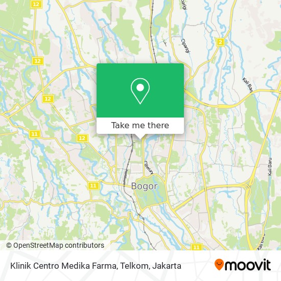 Klinik Centro Medika Farma, Telkom map