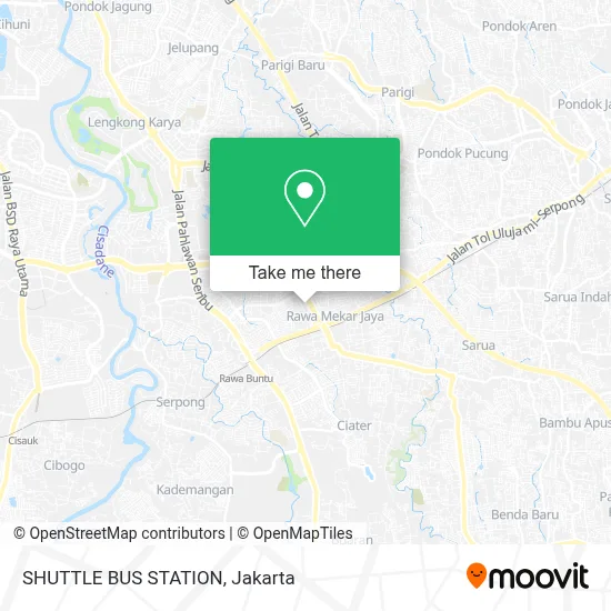 SHUTTLE BUS STATION map
