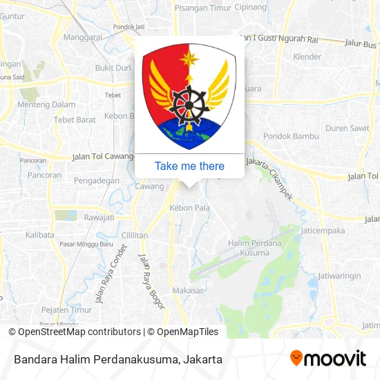 Bandara Halim Perdanakusuma map