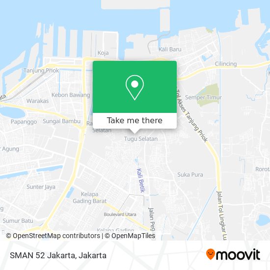 SMAN 52 Jakarta map