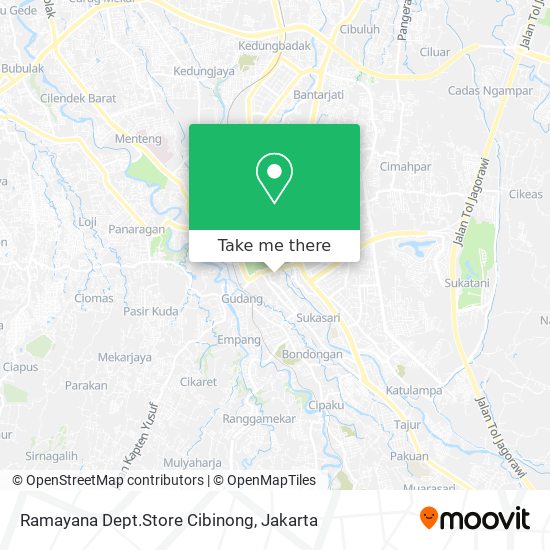 Ramayana Dept.Store Cibinong map