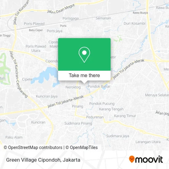 Green Village Cipondoh map