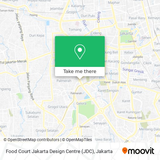 Food Court Jakarta Design Centre (JDC) map