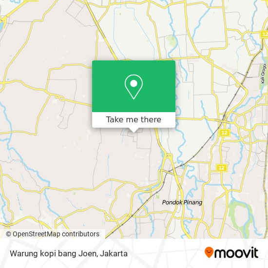 Warung kopi bang Joen map