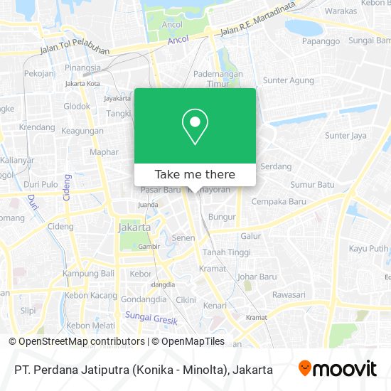 PT. Perdana Jatiputra (Konika - Minolta) map