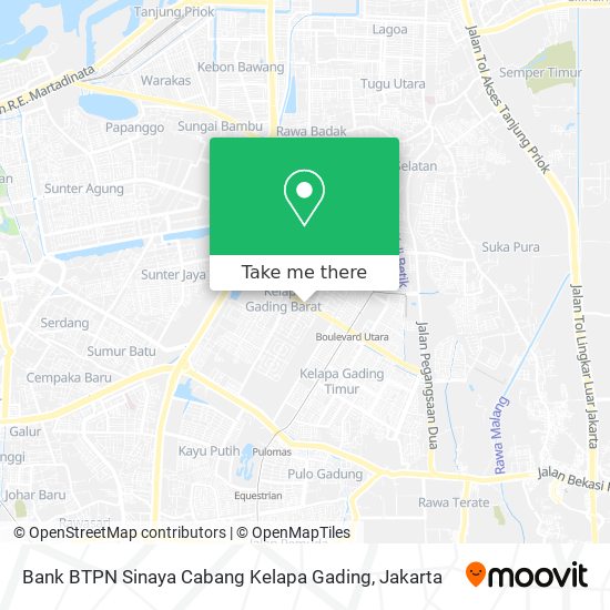 Bank BTPN Sinaya Cabang Kelapa Gading map