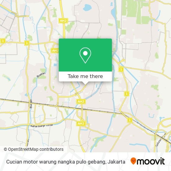 Cucian motor warung nangka pulo gebang map