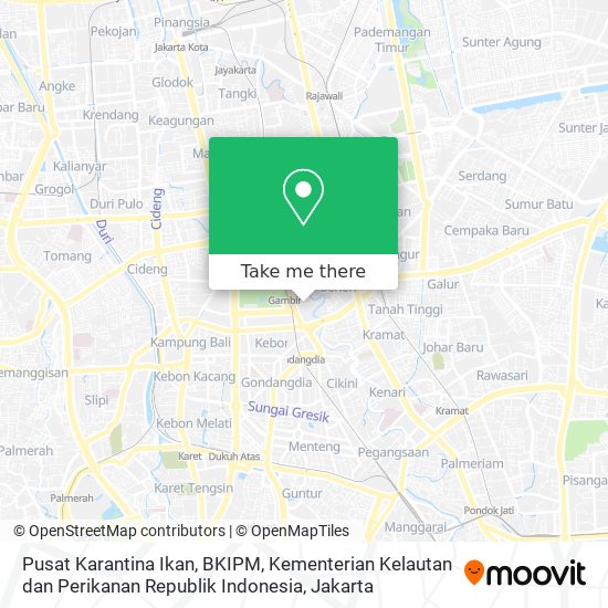 Pusat Karantina Ikan, BKIPM, Kementerian Kelautan dan Perikanan Republik Indonesia map