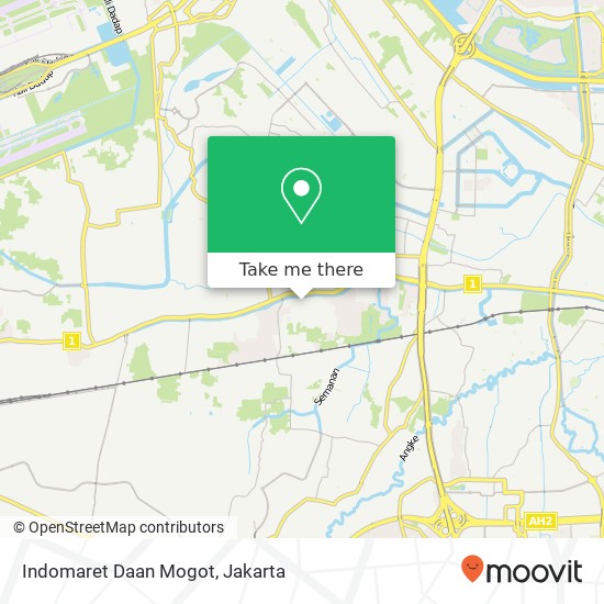 Indomaret Daan Mogot map