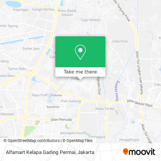Alfamart Kelapa Gading Permai map