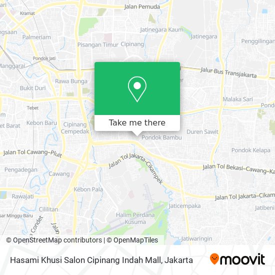 Hasami Khusi Salon Cipinang Indah Mall map