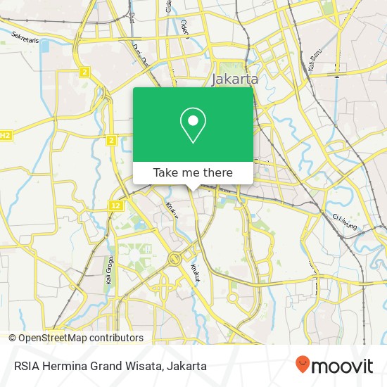 RSIA Hermina Grand Wisata map