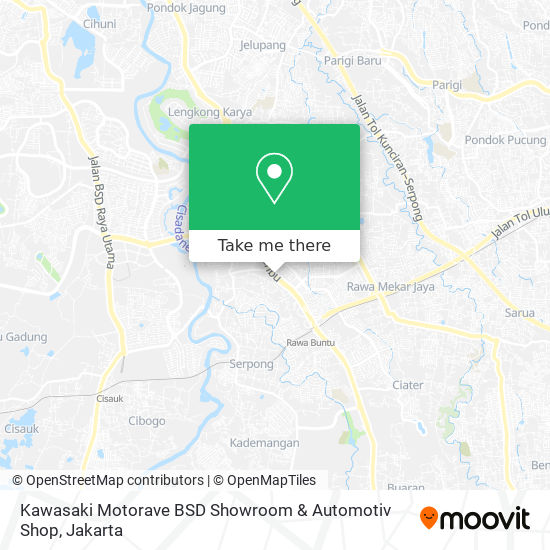 Kawasaki Motorave BSD Showroom & Automotiv Shop map