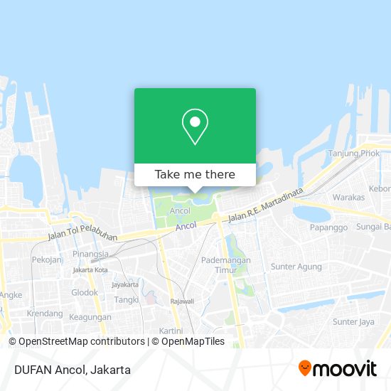 DUFAN Ancol map