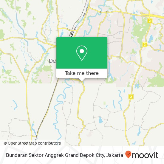 Bundaran Sektor Anggrek Grand Depok City map