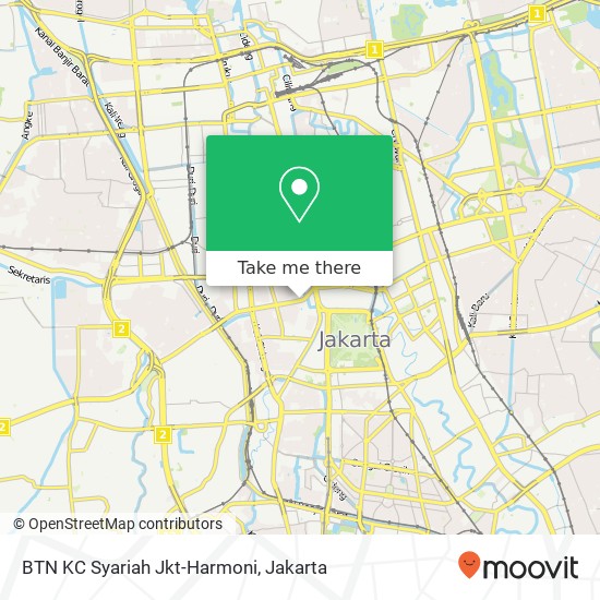 BTN KC Syariah Jkt-Harmoni map