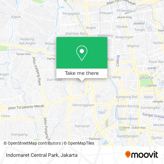 Indomaret Central Park map