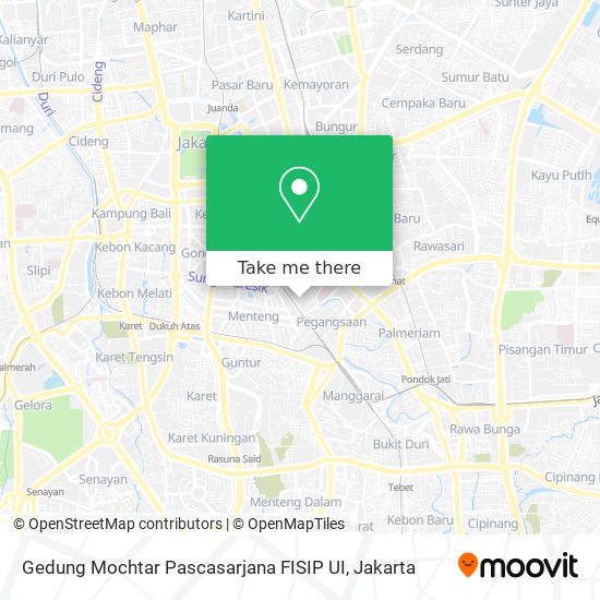 Gedung Mochtar Pascasarjana FISIP UI map