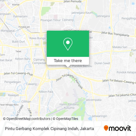 Pintu Gerbang Komplek Cipinang Indah map