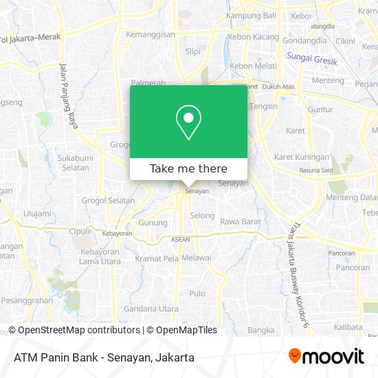 ATM Panin Bank - Senayan map