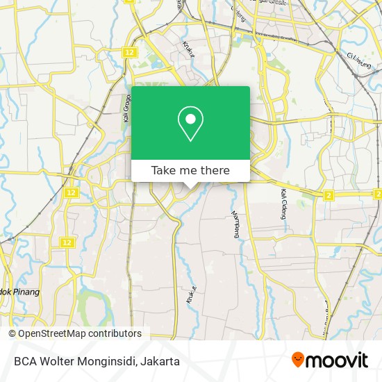 BCA Wolter Monginsidi map