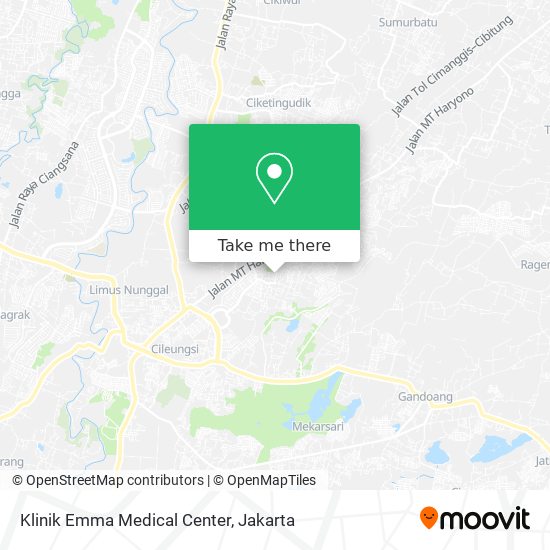 Klinik Emma Medical Center map