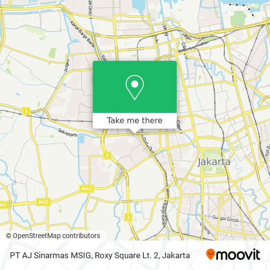 PT AJ Sinarmas MSIG, Roxy Square Lt. 2 map