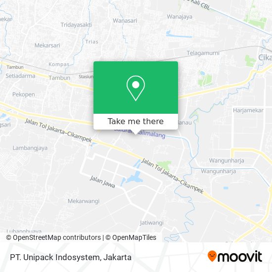 PT. Unipack Indosystem map