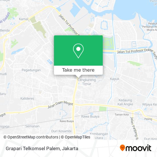 Grapari Telkomsel Palem map
