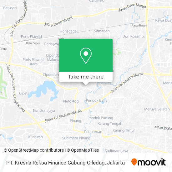 PT. Kresna Reksa Finance Cabang Ciledug map