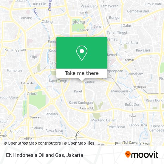 ENI Indonesia Oil and Gas map