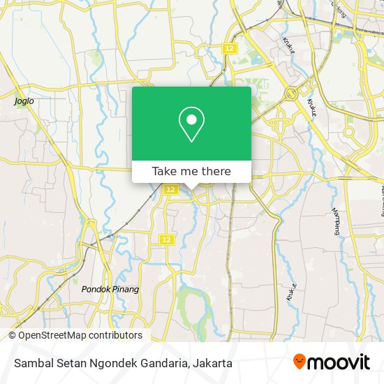 Sambal Setan Ngondek Gandaria map