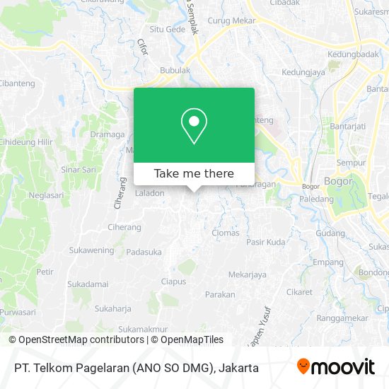 PT. Telkom Pagelaran (ANO SO DMG) map