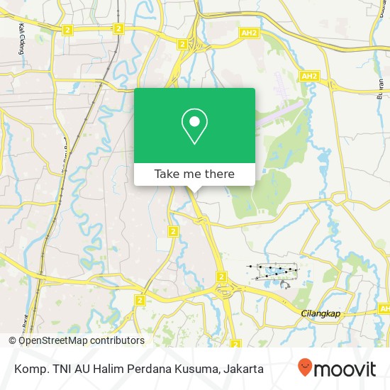 Komp. TNI AU Halim Perdana Kusuma map