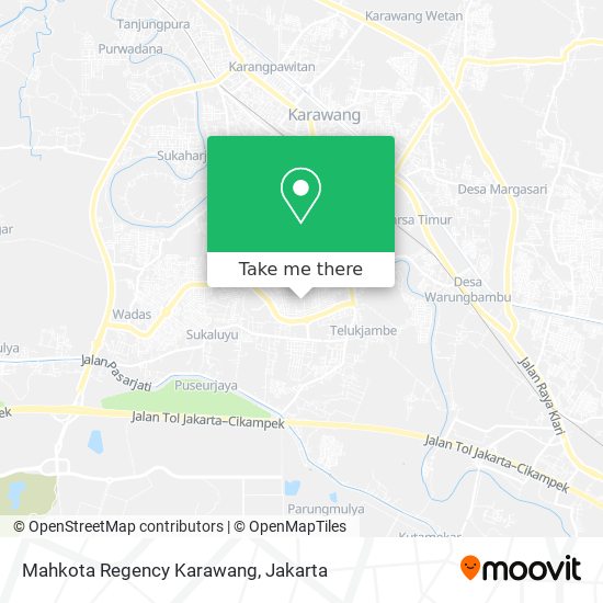 Mahkota Regency Karawang map