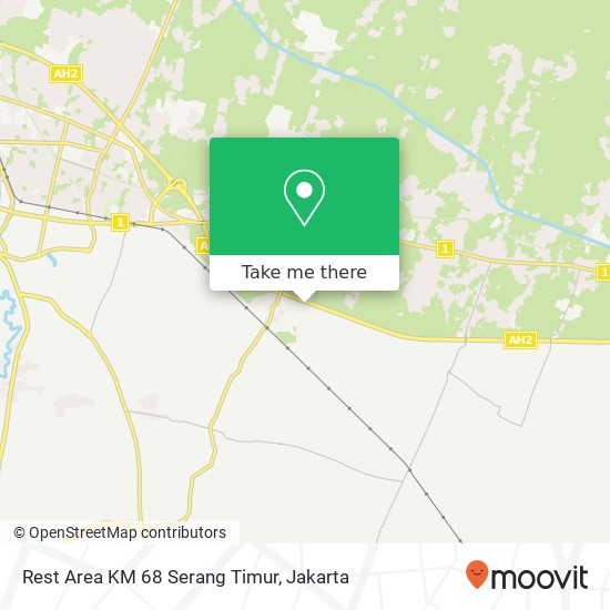 Rest Area KM 68 Serang Timur map