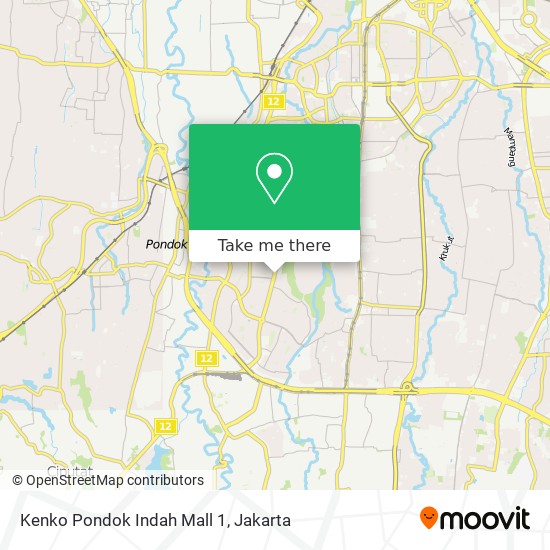 Kenko Pondok Indah Mall 1 map
